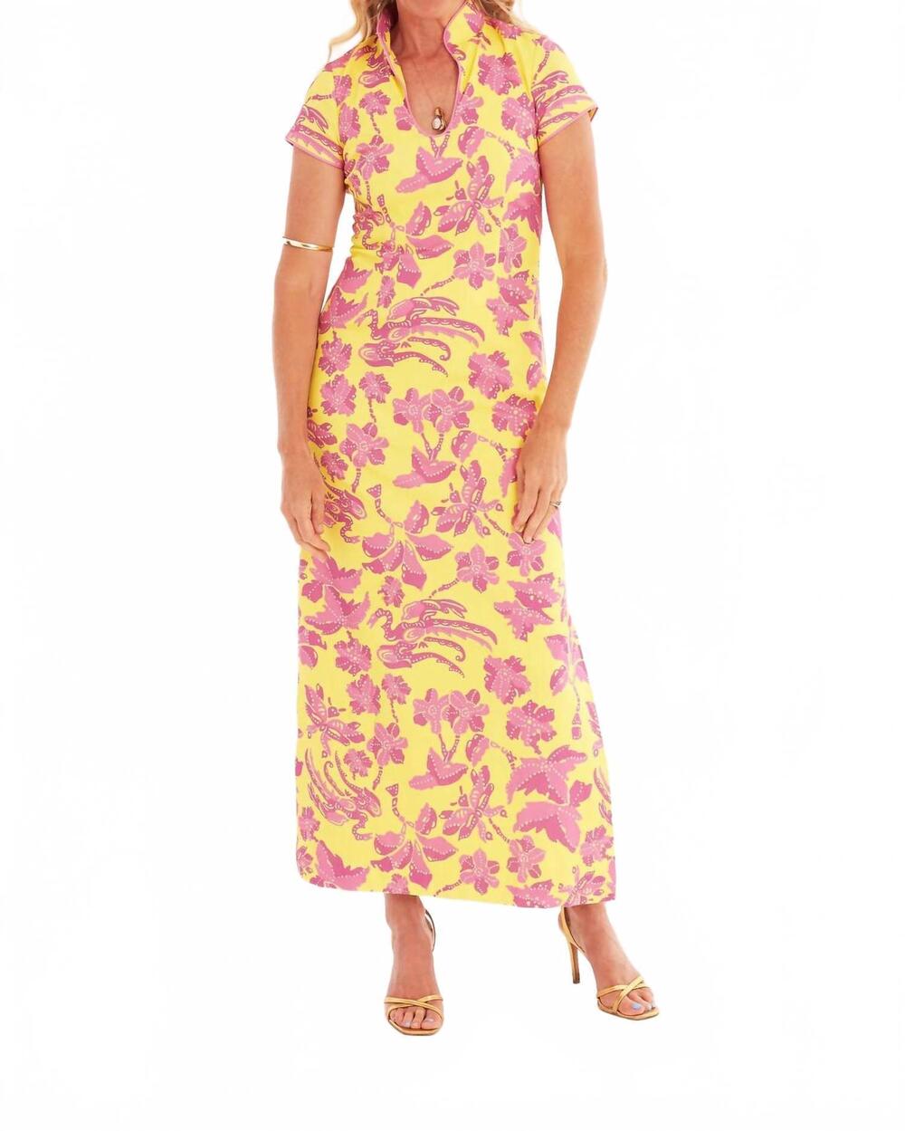 NEW CK BRADLEY tarpon dress in lingren sunset